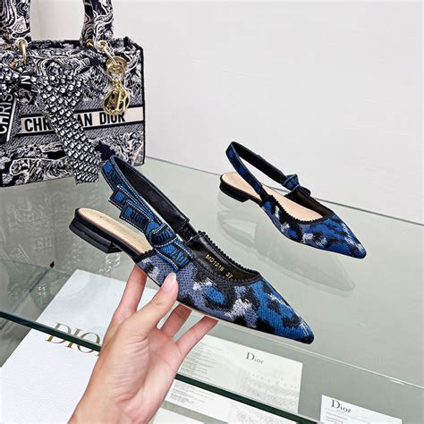 dior j'adior ballerina|J'Adior Slingback Ballerina Flat Blue and Black Mizza .